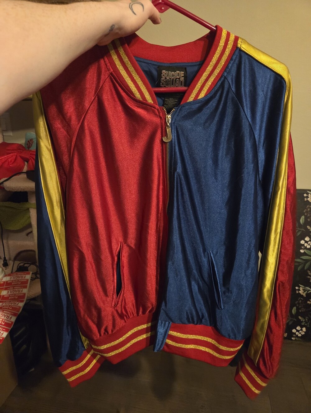 Hot Topic Suicide Squad Harley Quinn Bomber Jacket